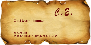 Czibor Emma névjegykártya